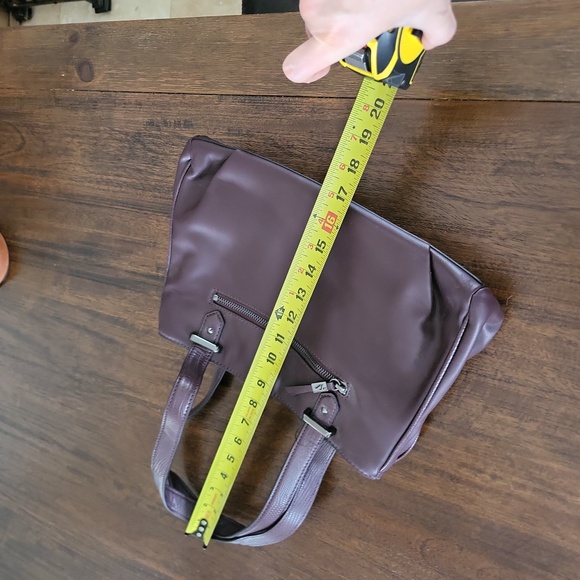 Simply Vera Wang Satchel Handbag Purse Burgundy - Picture 9 of 9